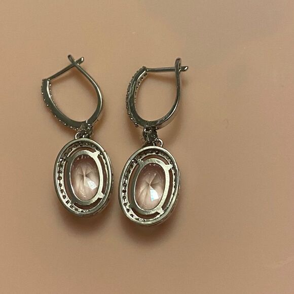 The Living Large Estate inspired round drop earrings 925 - Picture 12 of 12
